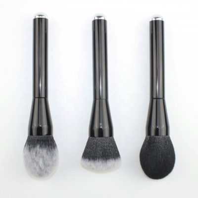 High Quality Professional Black Flame Shaped Makeup Brush Deluxe Kabuki Foundation Brush